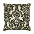 Linetta Pillow in White/Black - front view, traditional black and white pattern by D.V. KAP Home