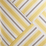 Ottoman Stripe Pillow in Yellow - fabric swatch detail by D.V. KAP Home