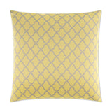 Pacato Pillow in Yellow - front view, traditional yellow design by D.V. KAP Home