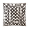 Prisim Pillow in Black - front view, geometric black and white pattern by D.V. KAP Home