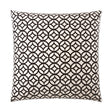 Prisim Pillow in Black - front view, geometric black and white pattern by D.V. KAP Home