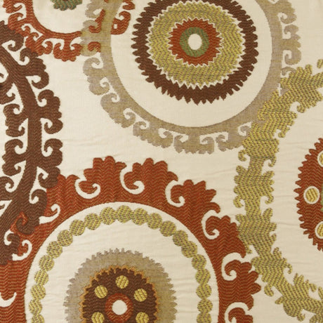 Taraz Pillow in Teak - fabric swatch detail by D.V. KAP Home