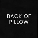 Trixie Pillow in Ebony - coordinating black back by D.V. KAP Home