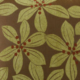Tropical Leaf Pillow in Green - fabric swatch detail by D.V. KAP Home