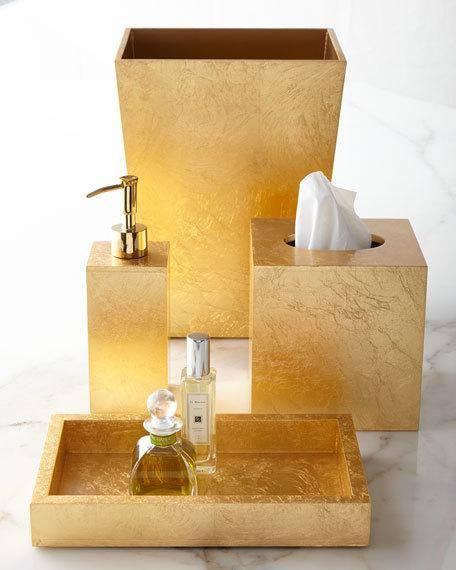 Eos Gold Bathroom Accessories by Mike + Ally | Fig Linens