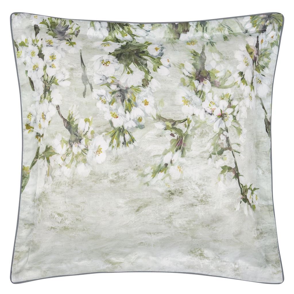 Fig Linens - Assam Blossom Dove Bedding by Designers Guild - Euro Sham