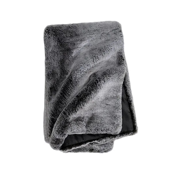 Glacier Faux Fur Throw by Evelyne Prélonge at Fig Linens and Home