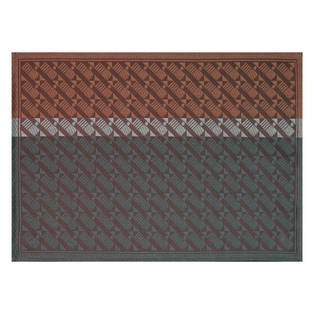 Veine Graphique Red Coated Placemats by Le Jacquard Francais - Coated Placemat shown on White ground