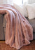 Posh Mink Rosewood Pink Throw - Fabulous Furs by Donna Salyers at Fig Linens and Home Folded