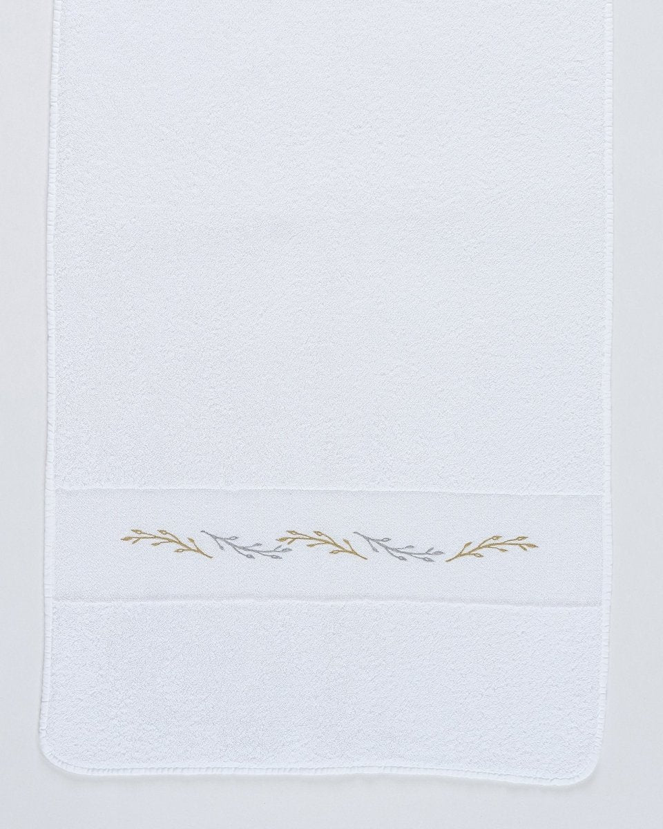 Fig Linens - Lauren Bath Towels by Abyss & Habidecor - Embroidered White Bath Towels
