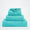 Abyss Guest Towel - Turquoise 370 - Fingertip towels at Fig Linens and Home