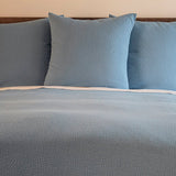 Bubble Blue Matelassé Coverlet Set by Ann Gish | Fig Linens and Home