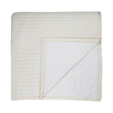 Fig Linens - Charmeuse Channel Quilted Ivory Coverlet by Ann Gish 