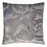 Kevin O’Brien Studio Silver Gray Snakeskin Velvet Pillows by Kevin O'Brien Studio - 18” x 18” Silver Gray at FIG LINENS AND HOME - 1