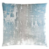 Fig Linens - Robin's Egg Brushstroke Velvet Pillow by Kevin O'Brien Studio