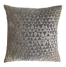Fig Linens - Triangles Velvet Nickel Pillows by Kevin O’Brien Studio