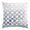 Fig Linens - Steel & White Tile Velvet Appliqué Pillow by Kevin O'Brien Studio