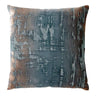 Fig Linens - Brush Stroke Gunmetal Velvet Pillows Kevin O'Brien Studio