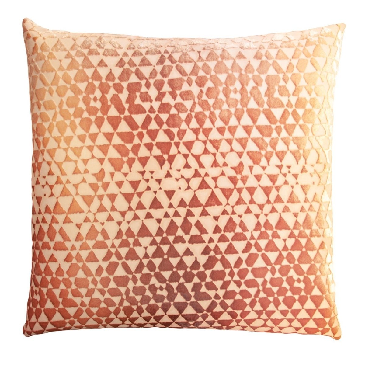 Sunstone Triangles Velvet Pillow by Kevin O&#39;Brien Studio | Fig Linens
