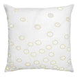 Fig Linens - Yellow Ovals Velvet Appliqué Pillow by Kevin O'Brien Studio