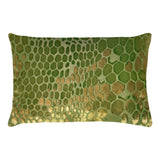 Fig Linens - Grass Snakeskin Velvet Pillows by Kevin O'Brien Studio
