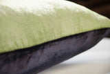Fig Linens - Smoke/Ice Two Tone Ombre Pillow by Kevin O'Brien Studio - Details