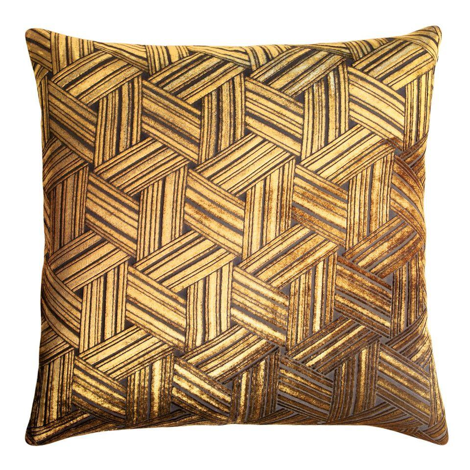 Copper Ivy Entwined Velvet Pillow by Kevin O&#39;Brien Studio | Fig Linens
