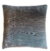 Fig Linens - Woodgrain Gunmetal Velvet Pillows by Kevin O'Brien Studio 
