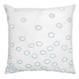 Fig Linens - Robin's Egg Ovals Velvet Appliqué Pillow by Kevin O'Brien Studio