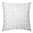 Fig Linens - Robin's Egg Tile Velvet Appliqué Pillow by Kevin O'Brien Studio