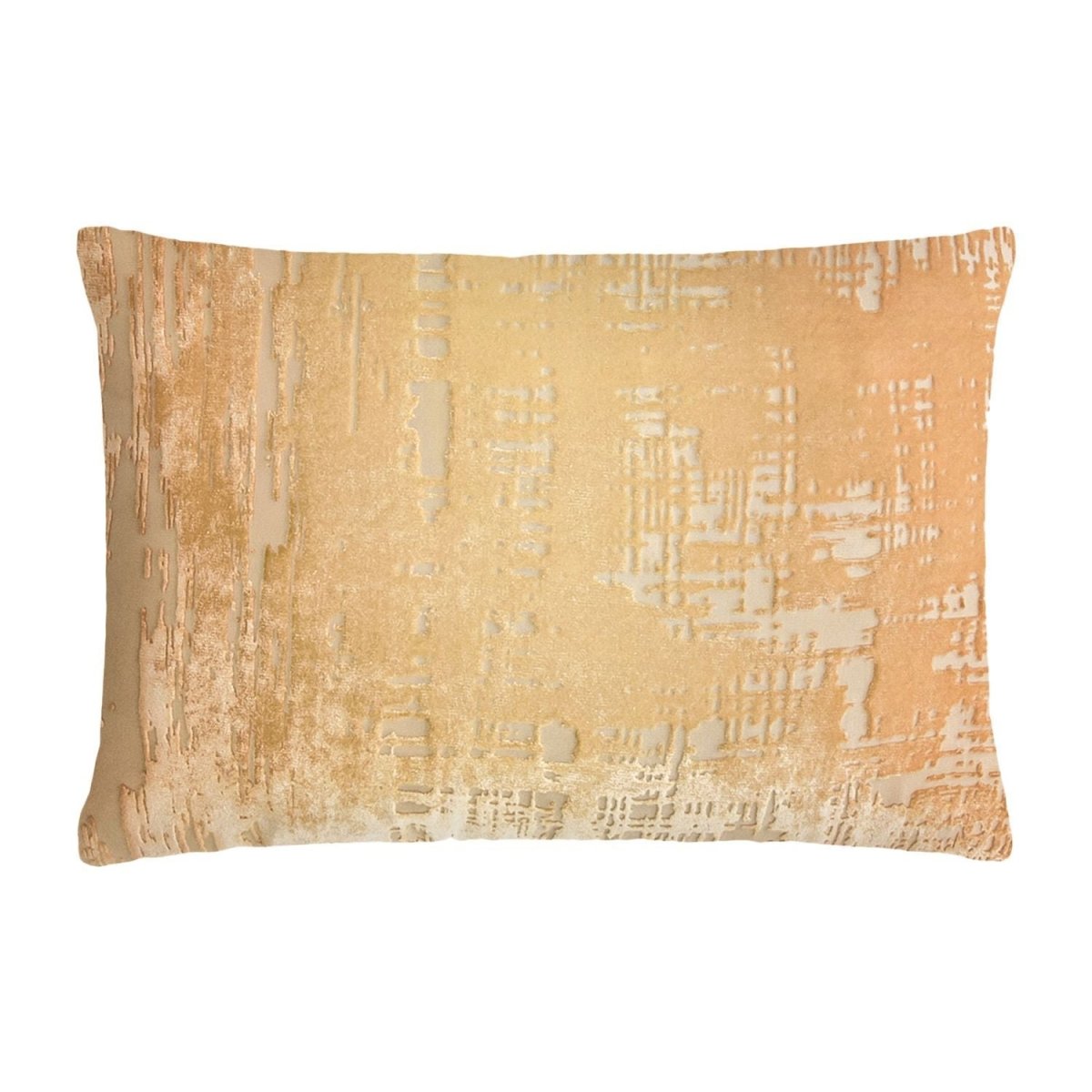 Brush Stroke Gold Beige Velvet Pillows by Kevin O'Brien Studio - Fig Linens