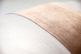 Fig Linens - Latte Stripe Oblong Decorative Pillow by Kevin O'Brien Studio - Close up