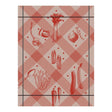 Legumes Au Jardin Red Tea Towels by Le Jacquard Français | Fig Linens