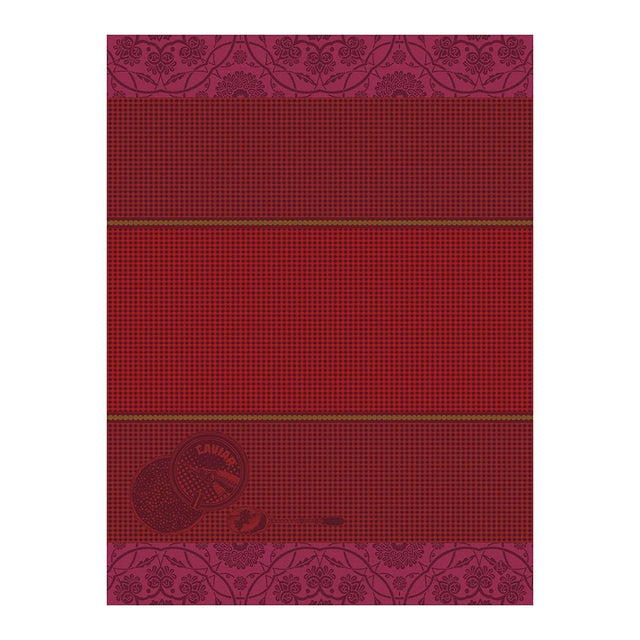 Tsar Red Hand Towels by Le Jacquard Français | Fig Linens