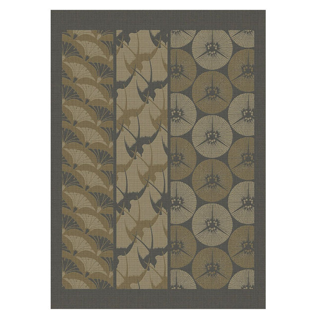 Yukata Beige Tea Towels by Le Jacquard Français | Fig Linens and Home