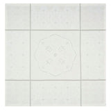 Fig Linens - Armoiries Small Off White Linen Tablecloth by Le Jacquard Français 