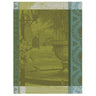 Jardin Parisien Green Tea Towels by Le Jacquard Français | Fig Linens