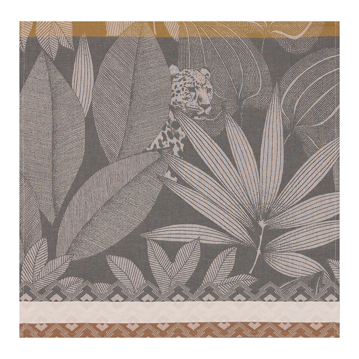 Nature Sauvage Grey Table Linens by Le Jacquard Français