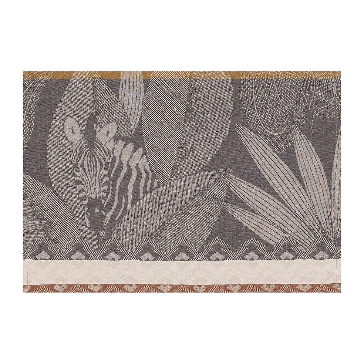 Nature Sauvage Grey Table Linens by Le Jacquard Français