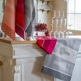 Vin en Bouteille Tea Towels by Le Jacquard Français | Fig Linens
