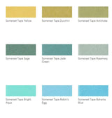 Fig Linens - Somerset Beck Bedding by Legacy Home - Tape colors - Blue/green