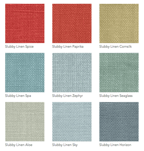 Fig Linens - Beacon Hill Linen Bedding by Legacy Home - Colors - Orange/ Blue