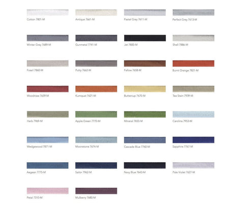 Fig Linens - Santa Fe Embroidered Percale Bedding by Legacy Home - Thread Colors