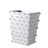 Fig Linens - Roxy White Bath Accessories by Mike + Ally - Wastebasket