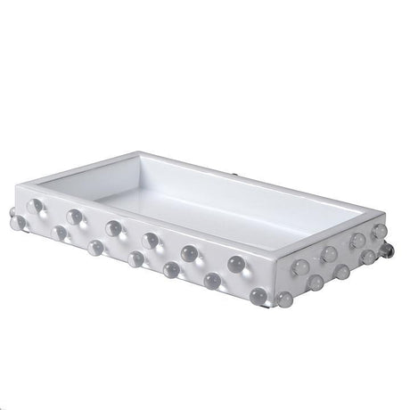 Fig Linens - Roxy White Bath Accessories by Mike + Ally - Tray