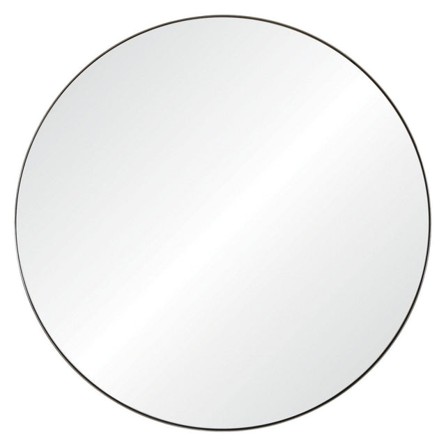 Mirror Home Round Stainless Steel Wall Mirror by Mirror Home - at FIG LINENS AND HOME - 1
