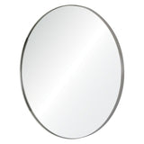 Mirror Home Round Stainless Steel Wall Mirror by Mirror Home - at FIG LINENS AND HOME - 2