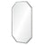 Fig Linens - Mirror Image Home - Stainless Steel Elongated Octagon Wall Mirror 