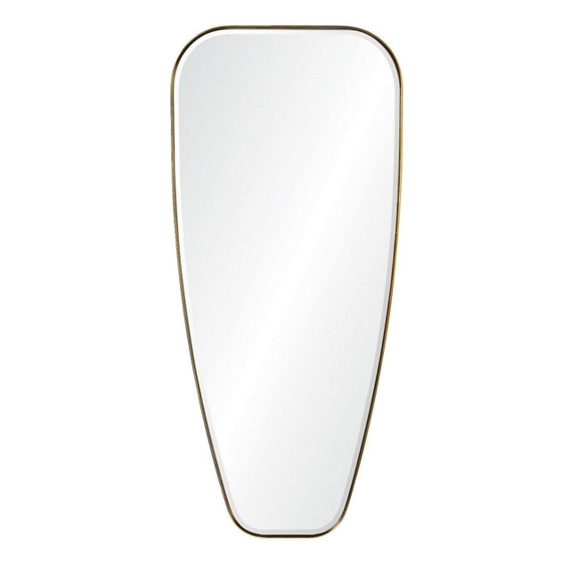 Mirror Image Home - Brushed Brass Tapered Wall Mirror | Fig Linens and Home