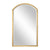 Mirror Image Home - Distressed Gold Arched Wall Mirror | Fig Linens